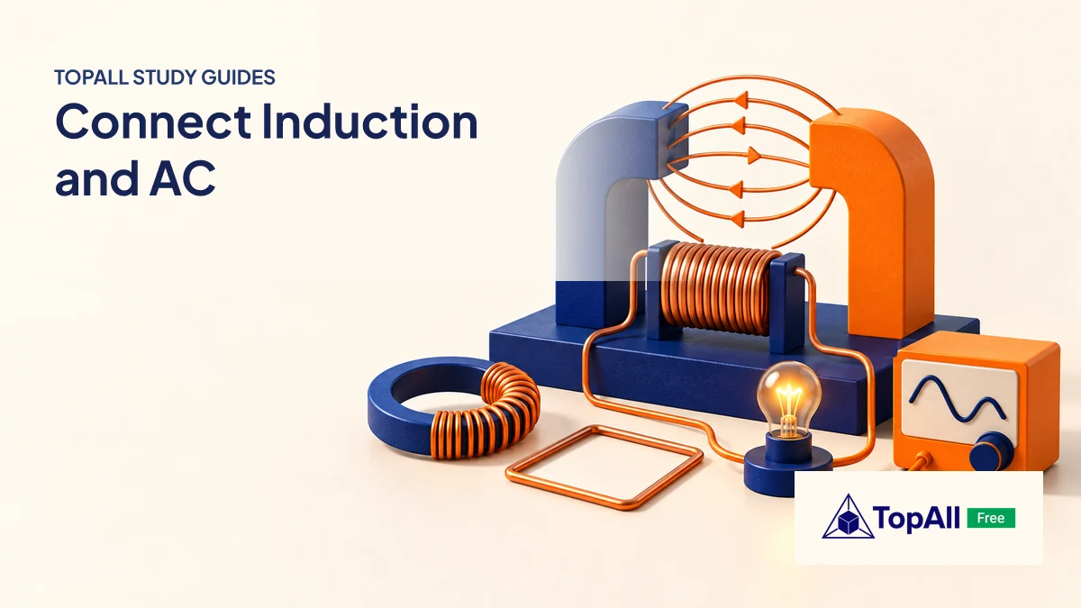TopAll educational illustration for EMI & AC Made Simple: A Guide for JEE/NEET Students.