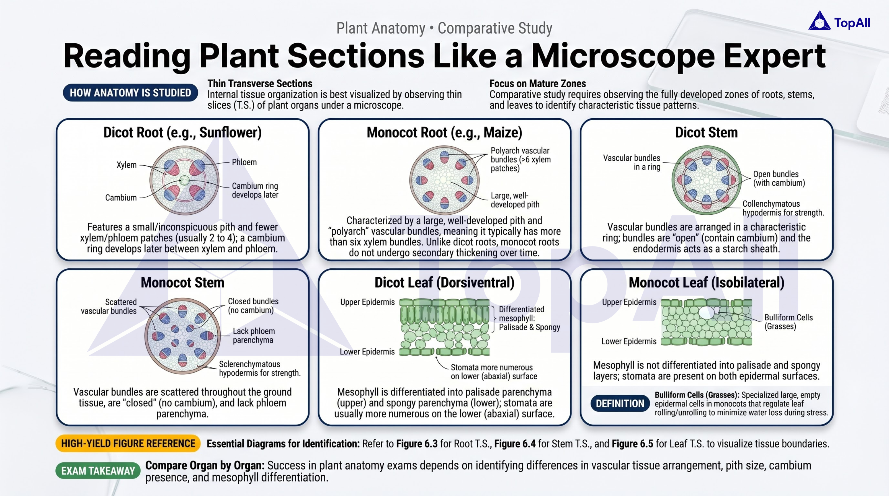 Anatomy of Dicotyledonous and Monocotyledonous